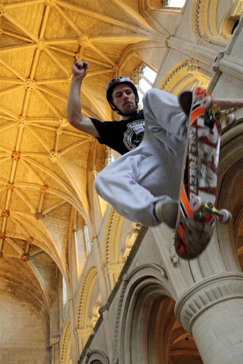 Malmesbury Abbey Skateboard Fe