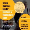 Wed 4 Jun - Bristol Churches Shelter: Feedback and Thanksgiving Event