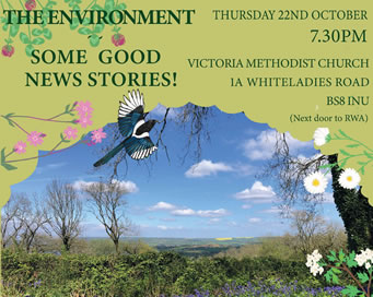 Thu 22 Oct - The Environment: Some Good News Stories